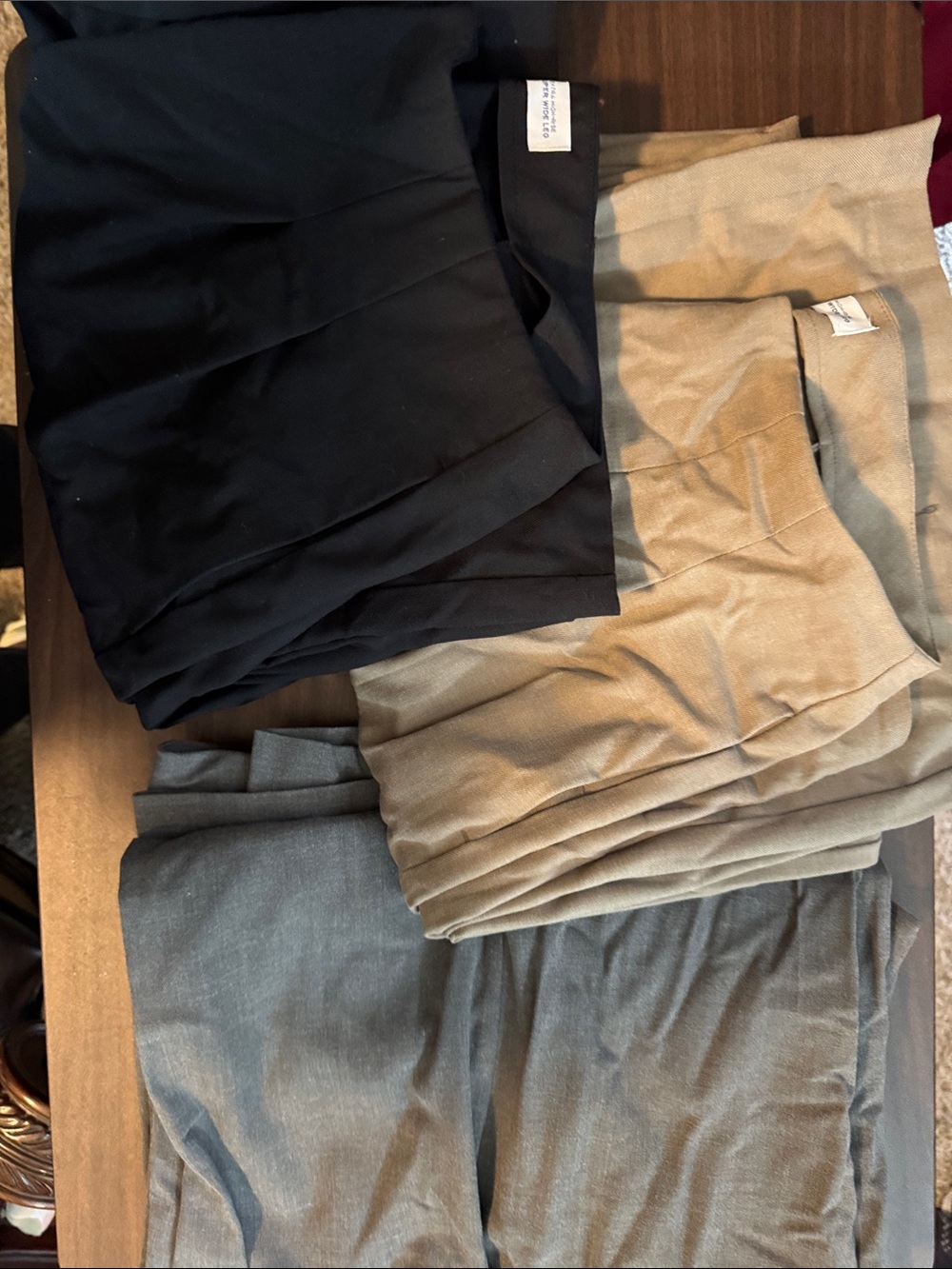 Old Navy Women Extra High Rise Super Wide Leg- Black, Khaki & Gray Pack